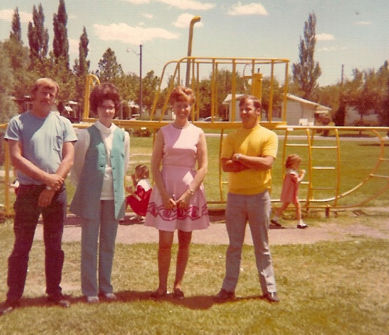 10 Year Class Reunion - 1972 - Star Country School Classmates - 1st Grade Class; Larry, Berna Sue, Zee, Jerry.  